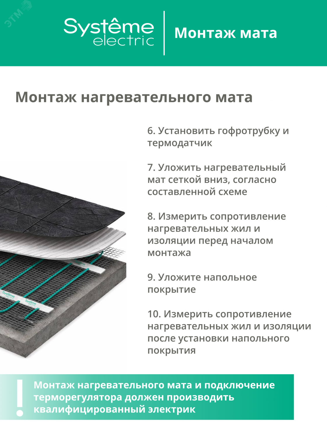 Купить Теплый пол (мат нагревательный) STEP TURBO STM200015, 200 Вт/м2, 300 Вт, 1,5 м2 в Казани Теплый пол (мат нагревательный) STEP TURBO STM200015, 200 Вт/м2, 300 Вт, 1,5 м2