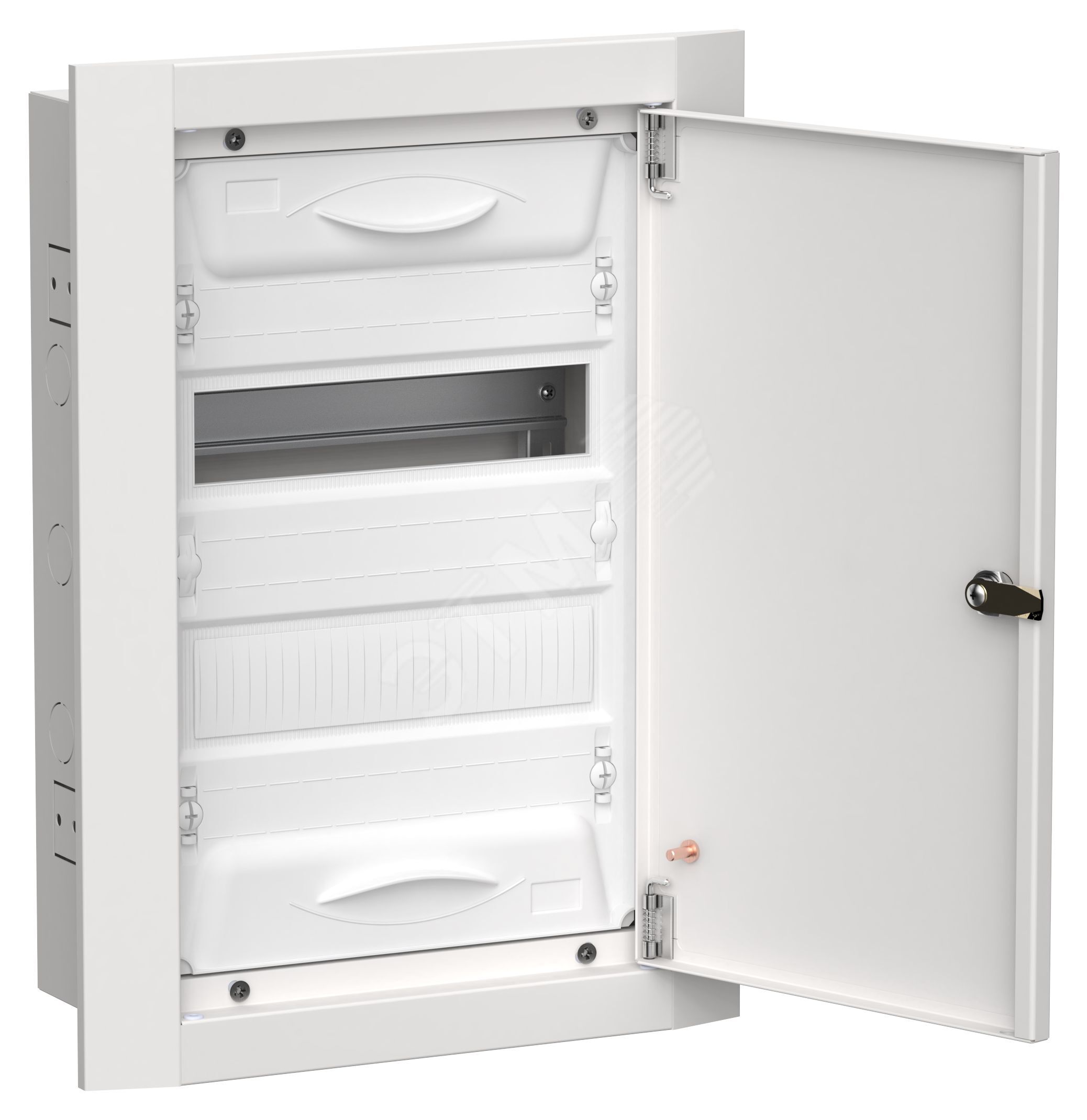 TITAN 5 Корпус металлический ЩРв-24 (1х24) 505х365х130мм IP31 белый (одна дверь)