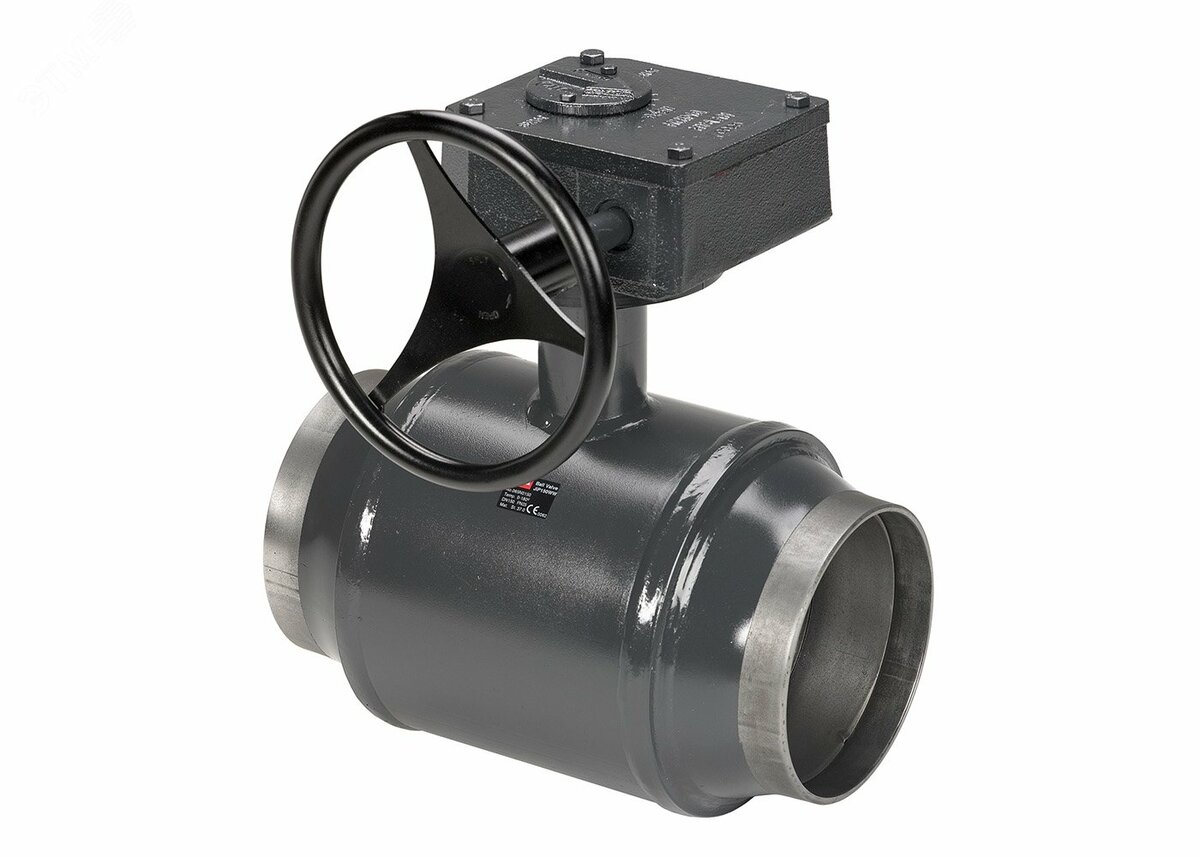 Кран шаровой WW DN65 PN25 WG (приварной, с редуктором, стандартный проход)