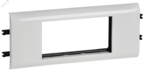 DLP Рамка и суппорт на 4 модуля для кабель-каналов с шириной крышки 65мм белая