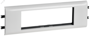 DLP Рамка и суппорт на 6 модулей для кабель-каналов с шириной крышки 65мм белая