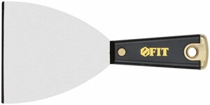 Шпатель для удаления ржавчины Профи, толщ. лезвия 1 мм, пластик.ручка с метал.бойком 4» (100 мм)