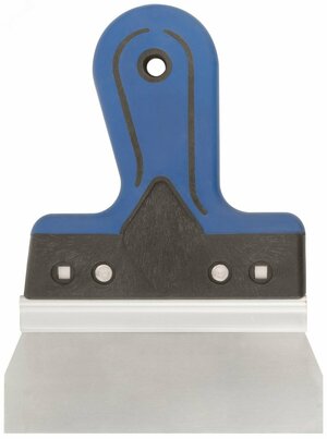 Шпатель фасадный Профи, нержавеющая сталь, прорезиненная ручка 150 мм