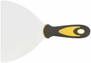 Шпатель, нерж.сталь, прорезиненная ручка 6» (150 мм)