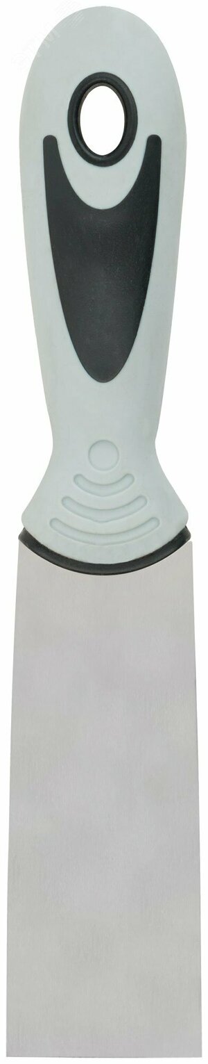 Шпатель, нерж.сталь, прорезиненная ручка 40 мм