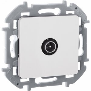 Розетка TV оконечная белый INSPIRIA