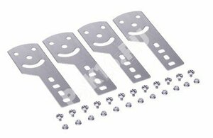 Пластина крепежная GSV H50 в комплекте с крепежными элементами, необходимыми для монтажа, цинк-ламельная
