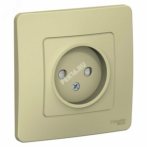 BLANCA С/У РОЗЕТКА без заземления со шторками, 16А, 250В, БЕЖЕВЫЙ
