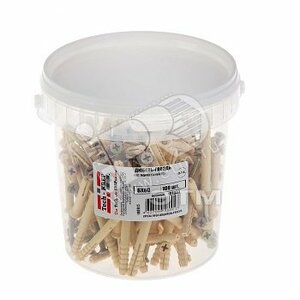 Дюбель-гвоздь 6х60 потайной бортик, нейлон (100шт) (101333)