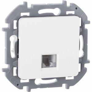 Розетка телефонная RJ11 белый INSPIRIA