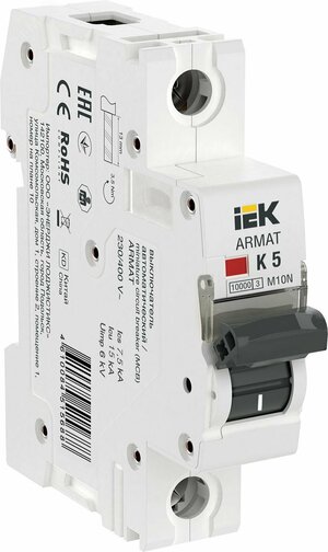 ARMAT Выключатель автоматический однополюсный M10N K 5А