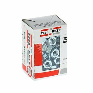 Гайка DIN934 М8 шестигранная оцинкованная (100 шт) (105248)