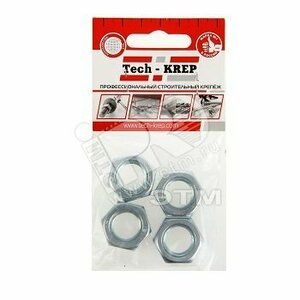 Гайка DIN934 М16 шестигранная оцинкованная (4 шт) (112249)