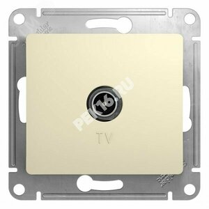 GLOSSA Розетка телевизионная TV в рамку 1дБ бежевая
