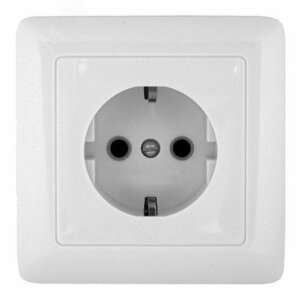 ХИТ Розетка скрытая с заземлением 250В 16А белая