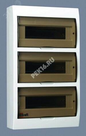 Щит распределительный навесной ЩРн-36 IP41 пластиковый прозрачная дверь