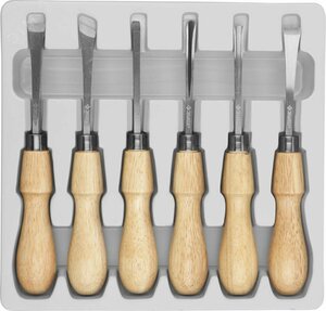 Стамески »ЭКСПЕРТ» фигурные Профессиональные, 6шт