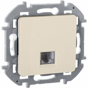 Розетка телефонная RJ11 слоновая кость INSPIRIA