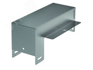 Ответвитель-крышка Т-образный вертикальный вниз DDS 200/100 в комплекте с крепежными элементами и соединительными пластинами (37381KZL)