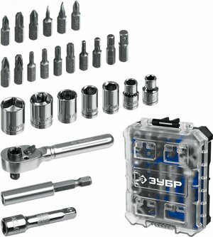 Трещетка с насадками Компакт, набор 26 шт