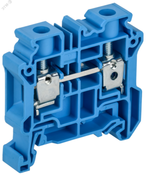 ARMAFIX Колодка клеммная CY10BU винтовая 10мм2 проходная синяя Ex IEK