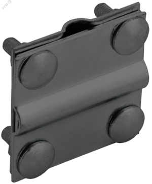 Зажим крестообразный с разделителем полоса/пруток-полоса/пруток 40/12мм оцинкованная сталь TD IEK