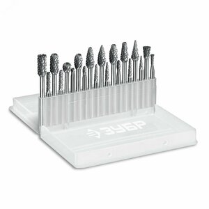 Набор борфрез твердосплавных, ПРОФЕССИОНАЛ 20 шт, хвостовик 3 мм