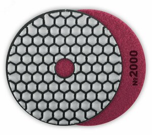 Круг алмазные гибкий шлифовальный (Черепашка) для сухого шлифования, 100мм, №2000