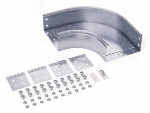 Угол CPO 90 горизонтальный 90 градусов 600х100 в комплекте с крепежными элементами и соединительными пластинами (36047K)