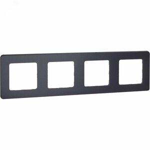 Рамка 4-местная антрацит INSPIRIA