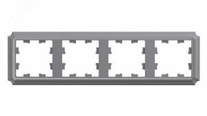 ATLASDESIGN ANTIQUE 4-постовая рамка, универсальная, СТАЛЬ