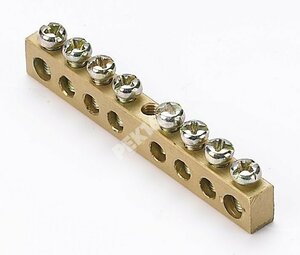 Шина нулевая 6х9 (8групп/центр) ШН-101