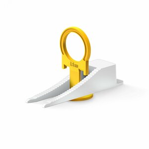 Система выравнивания плитки, КОЛЬЦО, комплект, 1.5 мм, зажим и клин, 50 и 50 шт