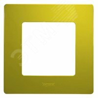 Рамка 1-местная зеленый папоротник ETIKA