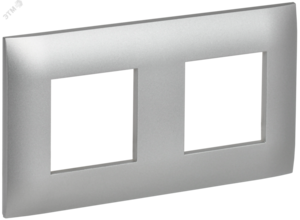 SKANDY Рамка 2-местная SK-F02S серебряный IEK