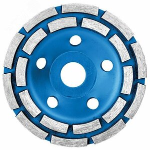 Диск алмазный шлифовальный, посадочный диаметр 22.2 мм, два ряда сегментов 125 мм (39518М)