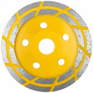 Диск алмазный шлифовальный, посадочный диаметр 22.2 мм, два ряда сегментов 125 мм (39522)