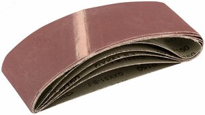 Ленты шлифовальные бесконечные, водостойкие, на тканевой основе, 5 шт, 75х457 мм Р 150