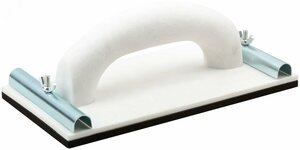 Терка для нажд.бумаги пластиковая с мет.прижимом 230х120 мм (39745)