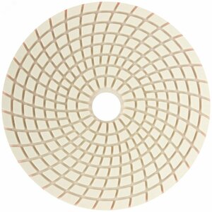 Круг алмазный гибкий шлифовальный АГШК (липучка), влажное шлифование, 125 мм, Р 400