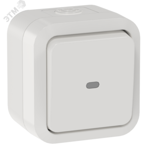 TORS Переключатель одноклавишный с индикацией 10А IP55 TS302 белый IEK