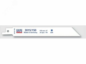 Полотно сабельное 3015/100 Bi-metall х 5 шт/уп для жести, стали толще, чем 1,2мм мелкозубное