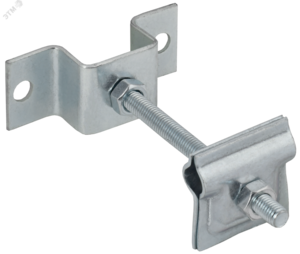 Держатель-зажим соединительный проводника круглого 6-10мм опорный L=100мм оцинкованная сталь HDZ IEK