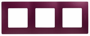 Рамка 3-местная сливовый ETIKA