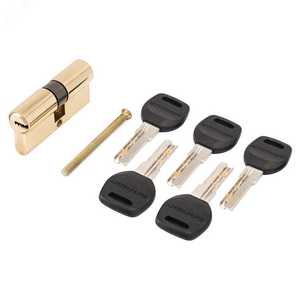 Механизм цилиндровый для врезных замков, АЛЛЮР HD F 70-5К BP золото (латунь) (7796)