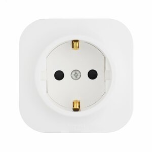 Розетка 1-местная для открытой установки с заземлением без защитных шторок 16А белый QUTEO