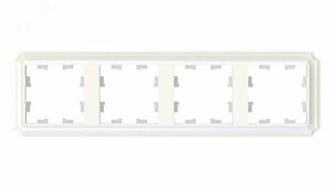 ATLASDESIGN ANTIQUE 4-постовая рамка, универсальная, ЖЕМЧУГ