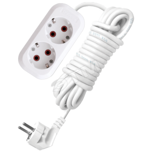 Удлинитель бытовой 2х5м с заземлением 10А У10-553