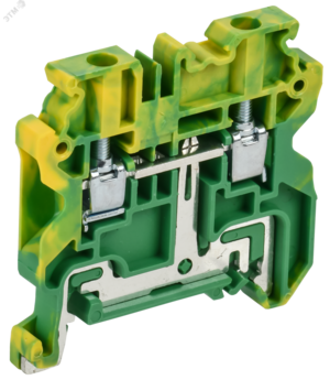 ARMAFIX Колодка клеммная CY4 PE винтовая 4мм2 проходная заземляющая Ex IEK