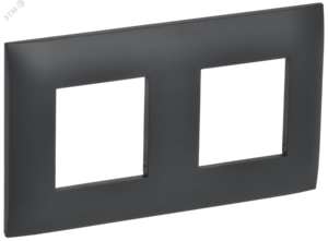 SKANDY Рамка 2-местная SK-F02T титан IEK